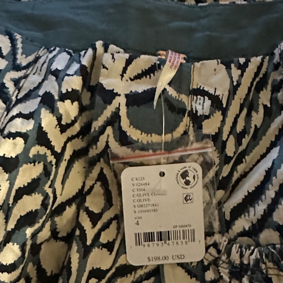 FREE PEOPLE Miss You Most Printed Wide Leg Pant Size 4 NWT - Picture 5 of 5